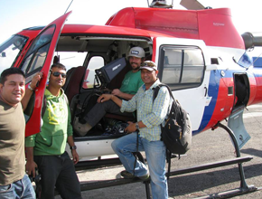 Ariel filming of the mountain ranges of the Himalayas