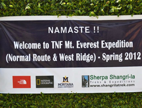 expedition to Mt. Everest by The North Face, National Geographic and Montana State University (USA) teams